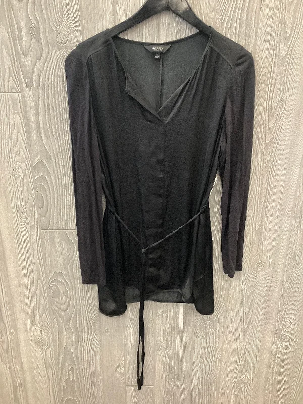 Black Blouse Long Sleeve Simply Vera, Size L