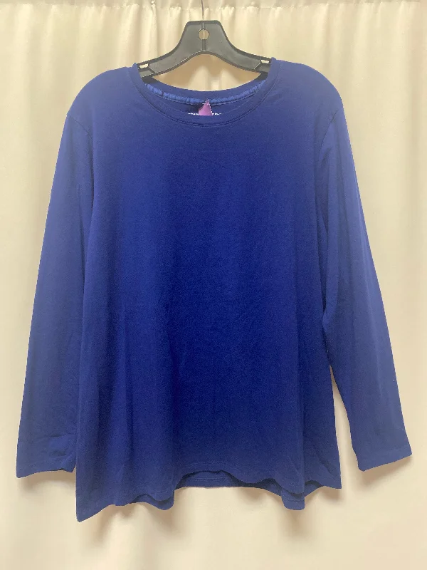 Blue Top Long Sleeve Just My Size, Size 3x