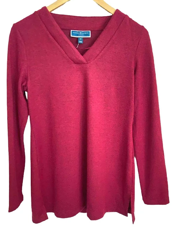 Dark Winter Merlot Sweater