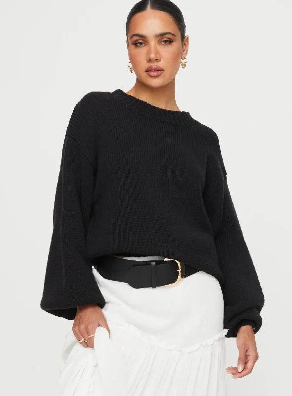 Harmony Knit Sweater Black