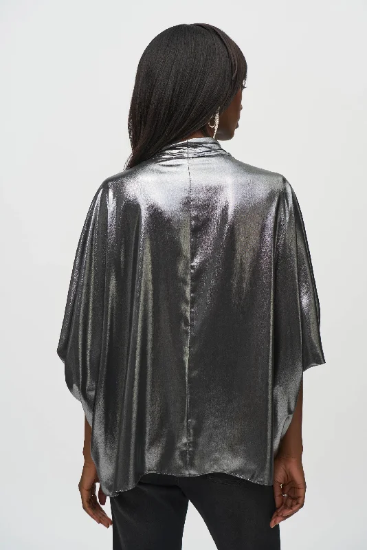 Joseph Ribkoff - 244232 Metallic Foiled Chiffon Top