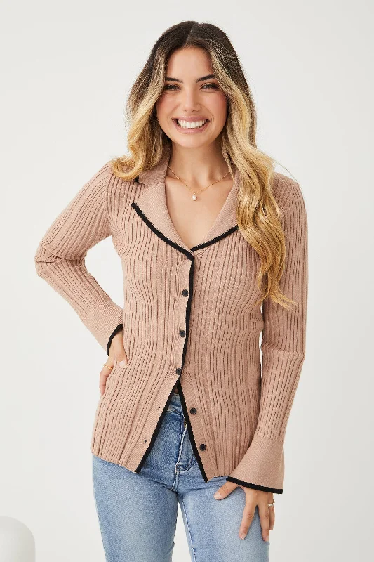 Mirae Knit Top - Mocha Multi