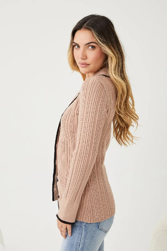 Mirae Knit Top - Mocha Multi