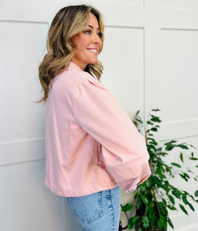 Pink Relaxed Shacket