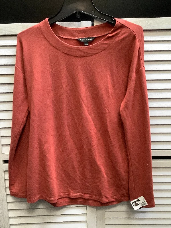 Red Top Long Sleeve Banana Republic, Size S