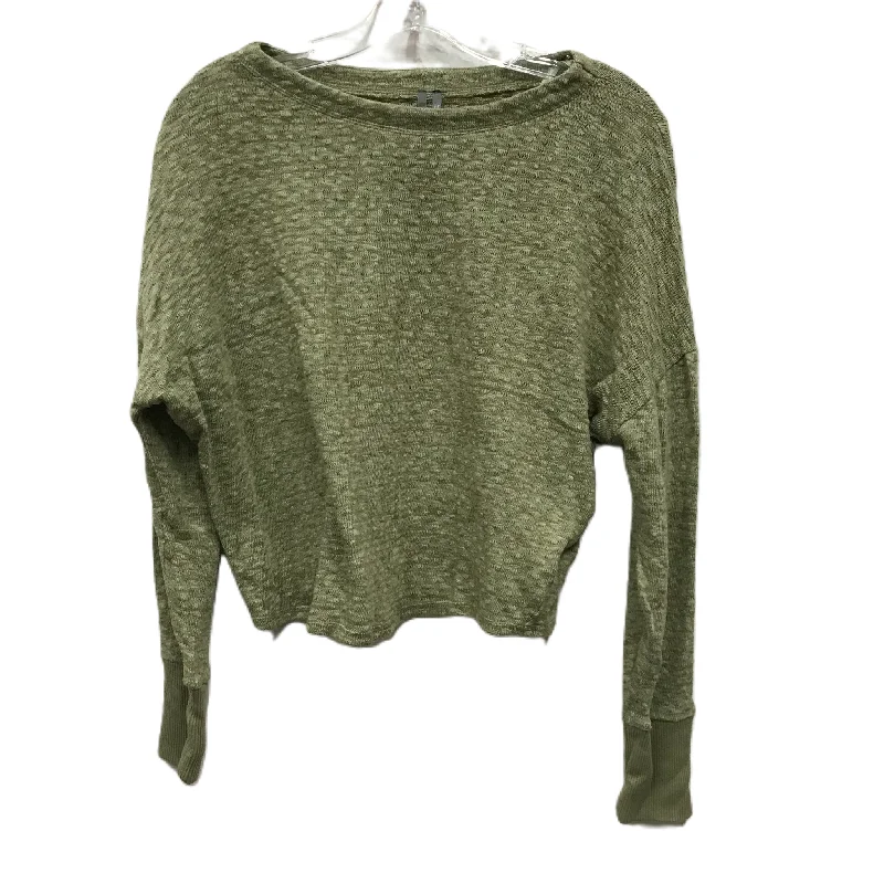 Top Long Sleeve By Anthropologie In Green, Size: M