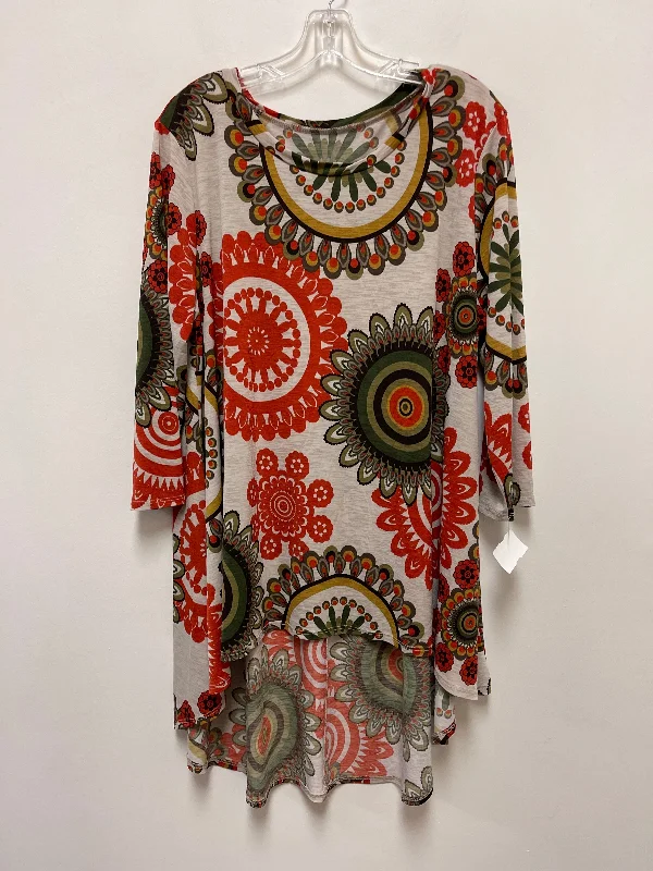 Top Long Sleeve By Clothes Mentor In Multi-colored, Size: 2x