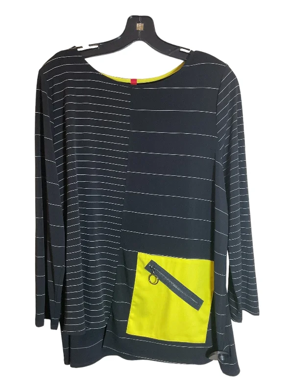 Top Long Sleeve By Ic By Connie K In Black, Size: Xl