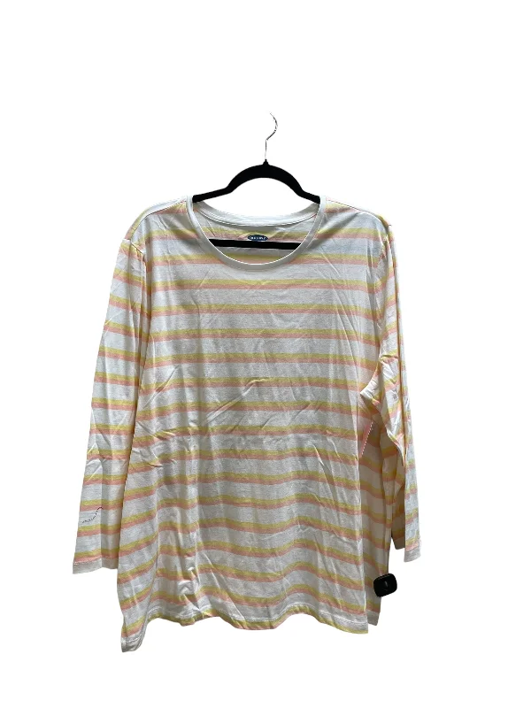 Top Long Sleeve By Old Navy In Striped Pattern, Size: Xxl