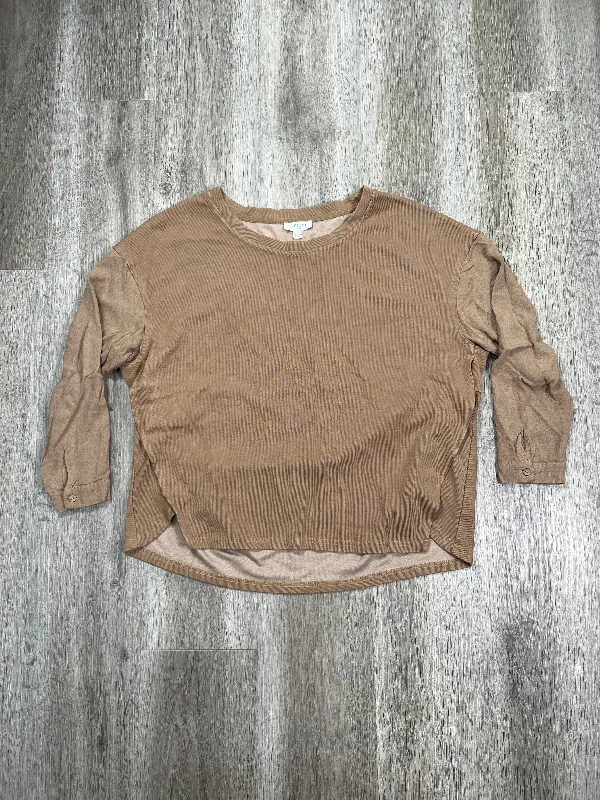 Top Long Sleeve By Umgee In Brown, Size: S