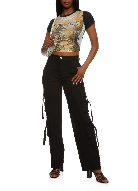 Daisy Strappy Cargo Pants