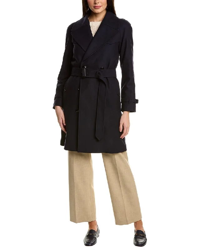 Burberry Wool-Blend Trench Coat