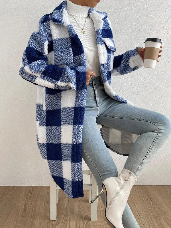 Blue And White Plaid / S