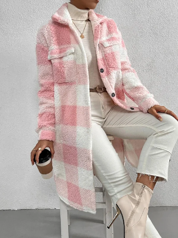 Pink And White Plaid / L