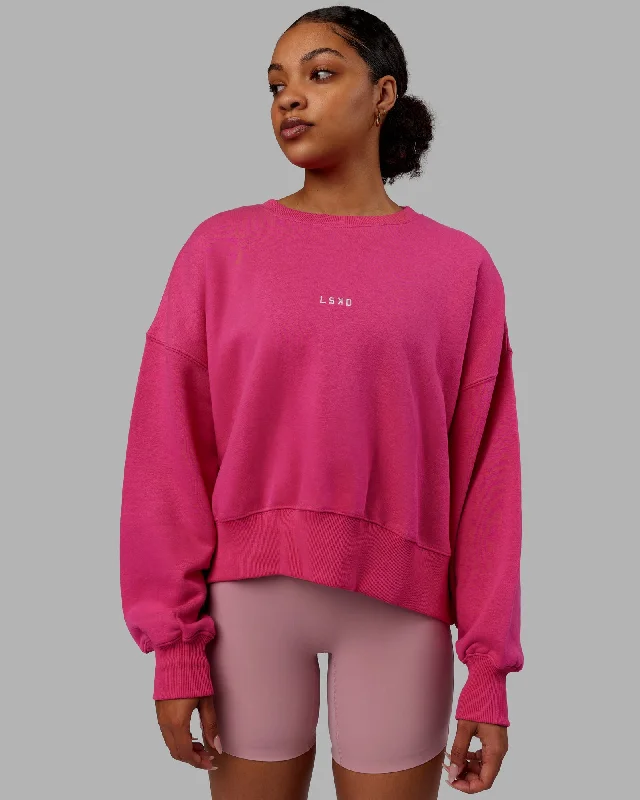 Everyday Slouch Sweater - Ultra Pink