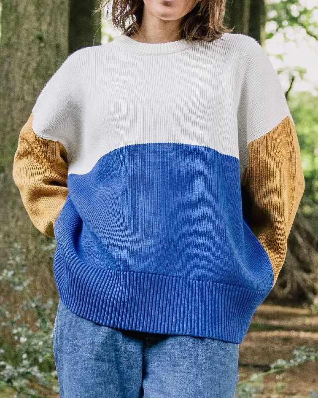 Gondwana Organic Oversized Knitted Jumper - True Blue