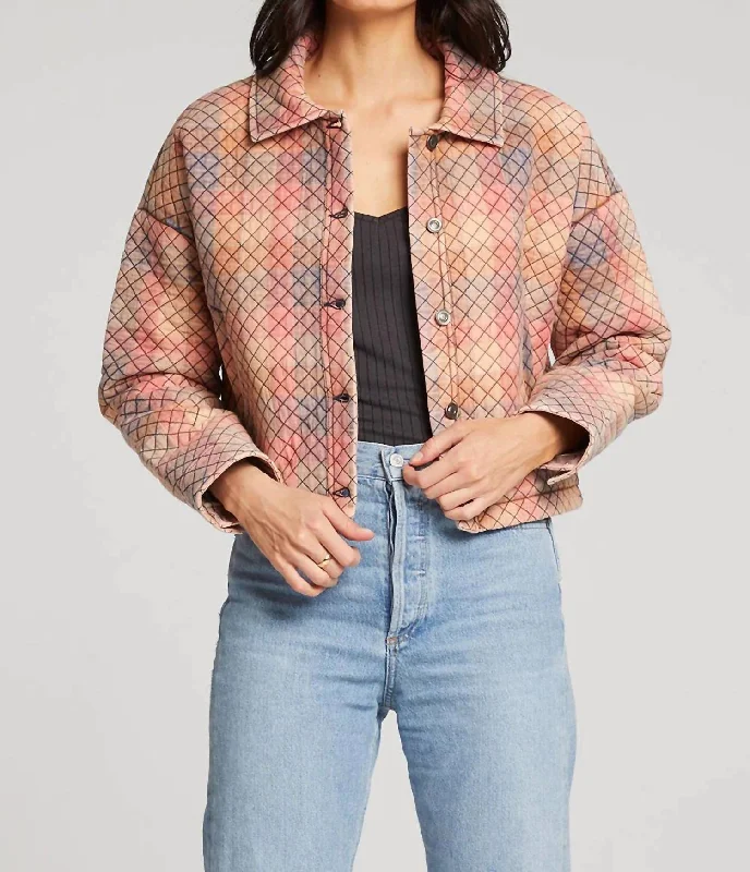 Pennie Jacket In Beige Multi