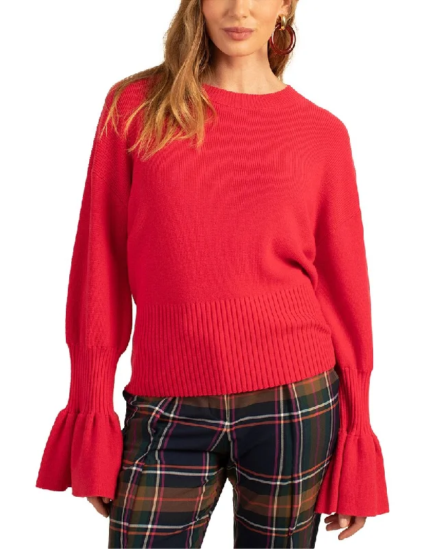 Trina Turk Chloe Ruffle Wool Pullover