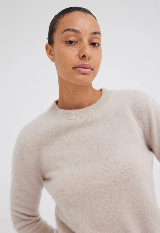 Cirrus Cashmere Sweater - Flaxen Beige