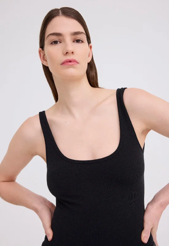 NAGNATA Classic Wool Bodysuit - Black