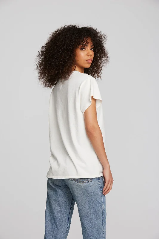 Coast Cotton Jersey Crewneck Tee with Rib Neckband