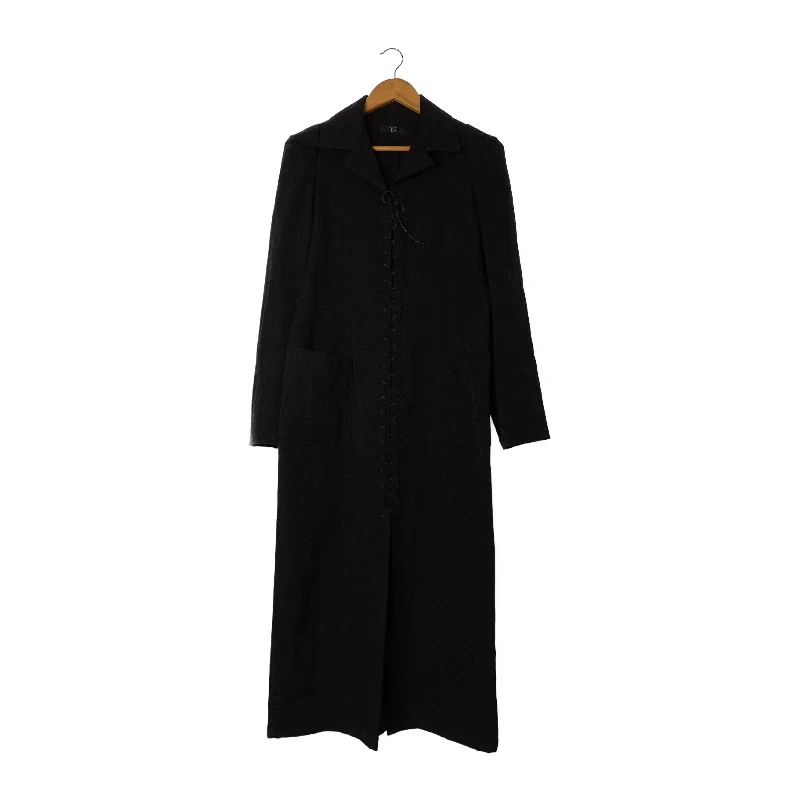 Y's/LS Dress/Black/Wool/YL-D51-100