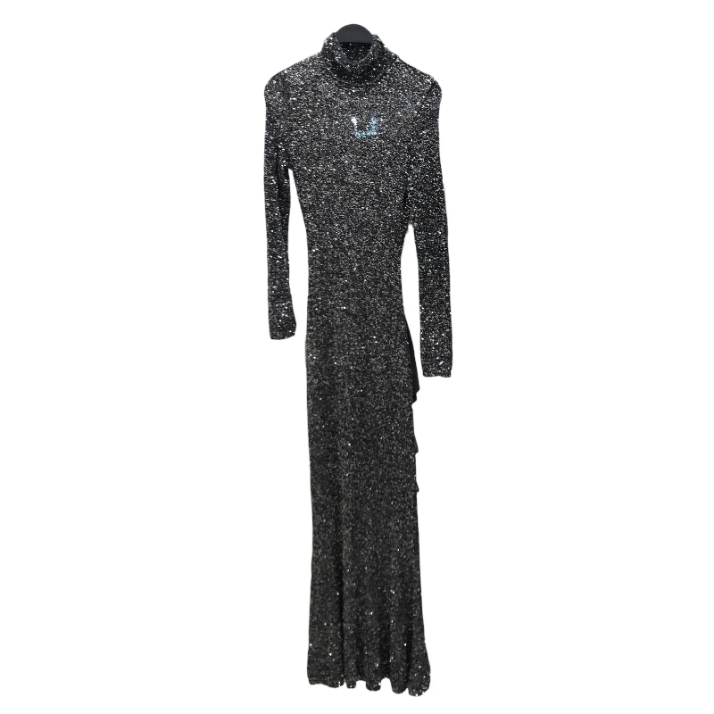 BALENCIAGA/LS Dress/M/Glitter/BLK/SEQUIN DRESS