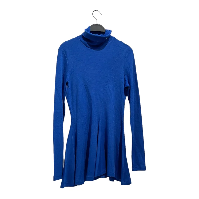 Calvin Klein 205W39NYC/LS Dress/S/Cotton/BLU/turtle neck