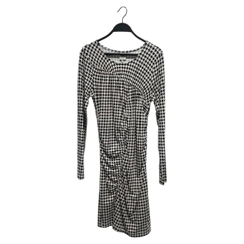 BAUM UND PFERDGARTEN/LS Dress/M/Gingham Check/Cotton/BLK/