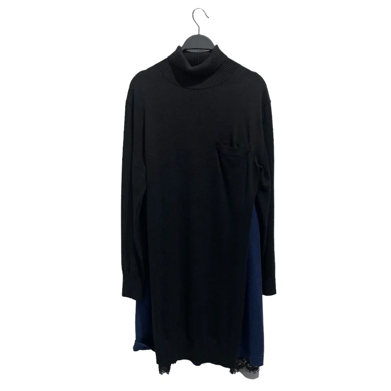 Sacai/LS Dress/2/Wool/NVY/Turtle Neck/runway sacai dress