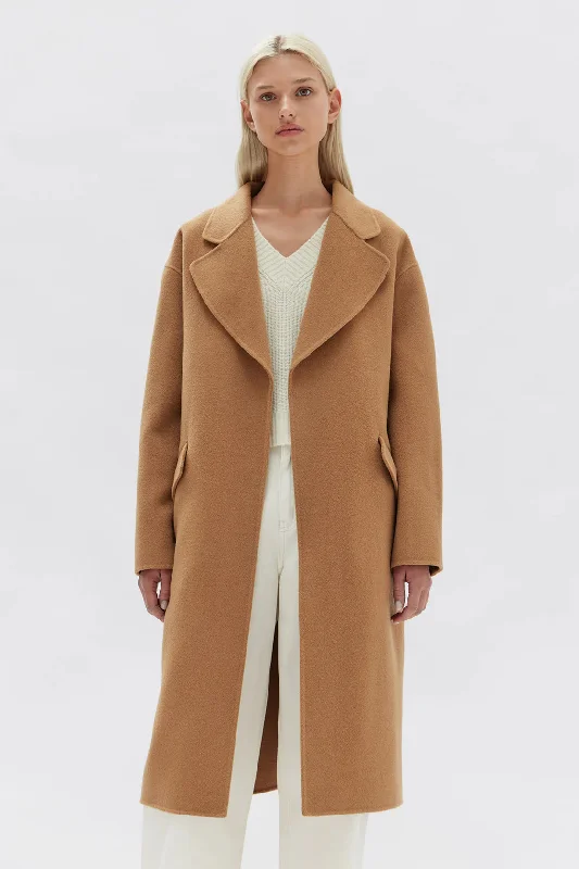 Assembly Label - Sadie Single Breasted Coat, Camel