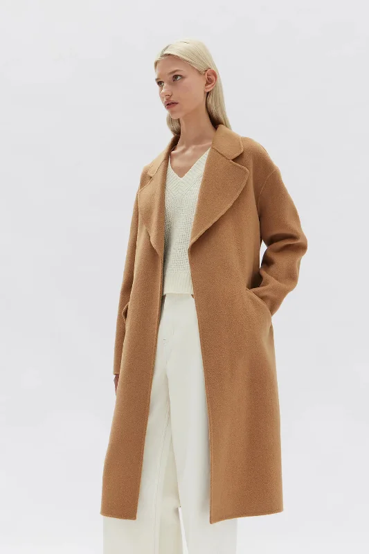 Assembly Label - Sadie Single Breasted Coat, Camel