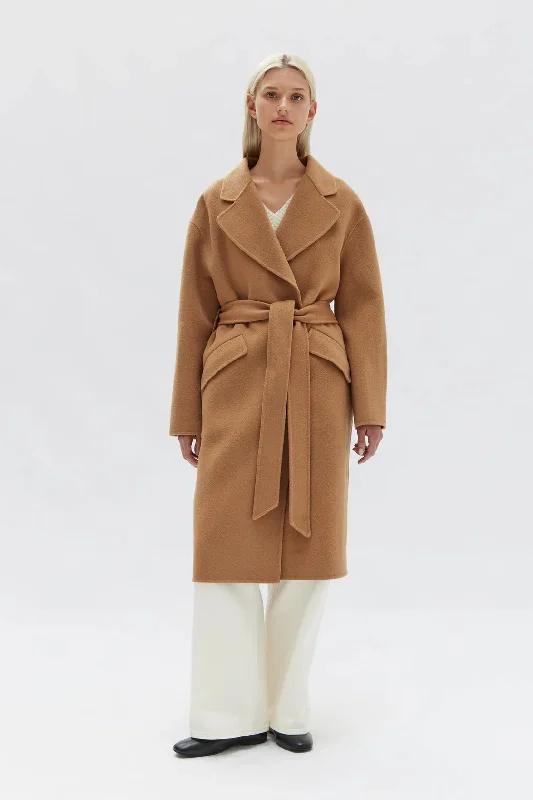 Assembly Label - Sadie Single Breasted Coat, Camel