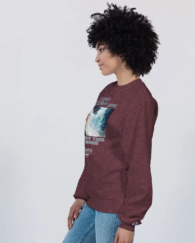 Beautiful white woman my time to shine Unisex Sweatshirt | Champion