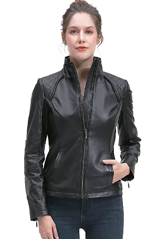 BGSD Women Kate Lambskin Leather Jacket