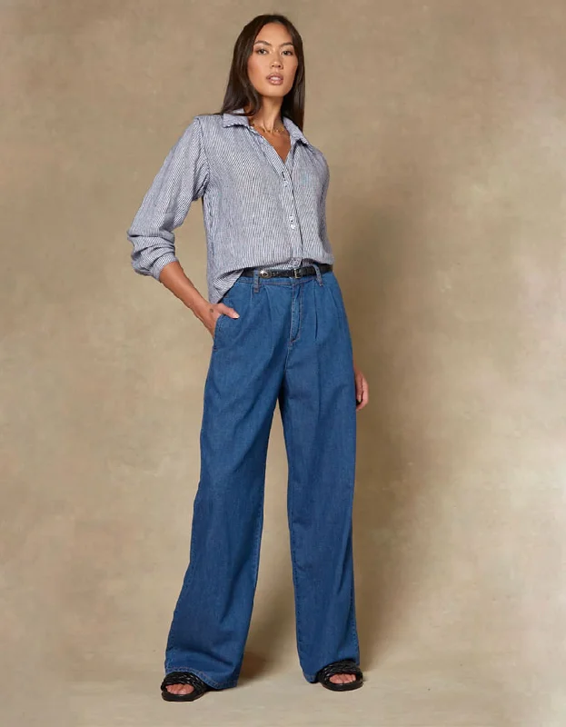 Camila Paris Blue Wide Leg Pants