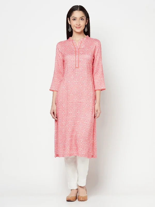 Cantabil Women's Pink Kurti