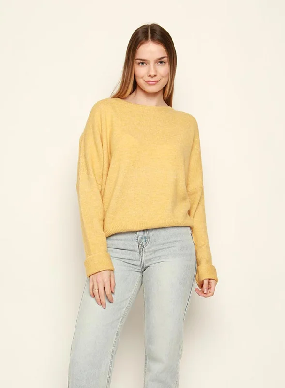 Christina Essential Knit Jumper-mustard