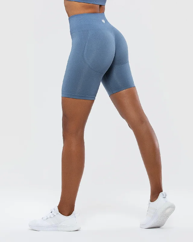 Define Scrunch Seamless Cycling Shorts | Smoke Blue