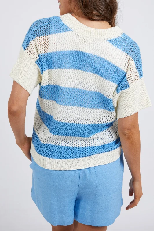 Blythe Knit - Azure Stripe