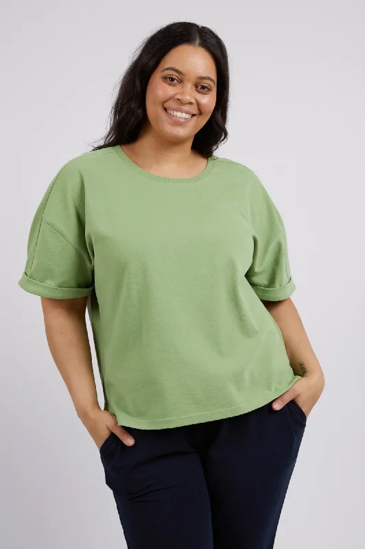 On The Short Sleeve Sweater - Jungle Green $50