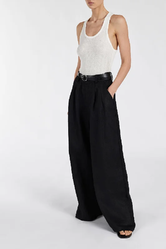 HOLDEN BLACK LINEN PANT