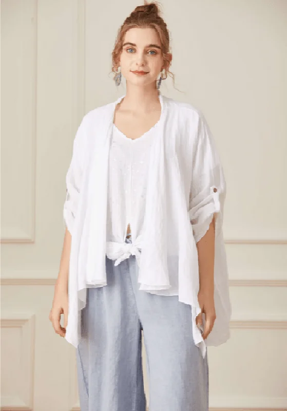 Linen Waterfall Jacket