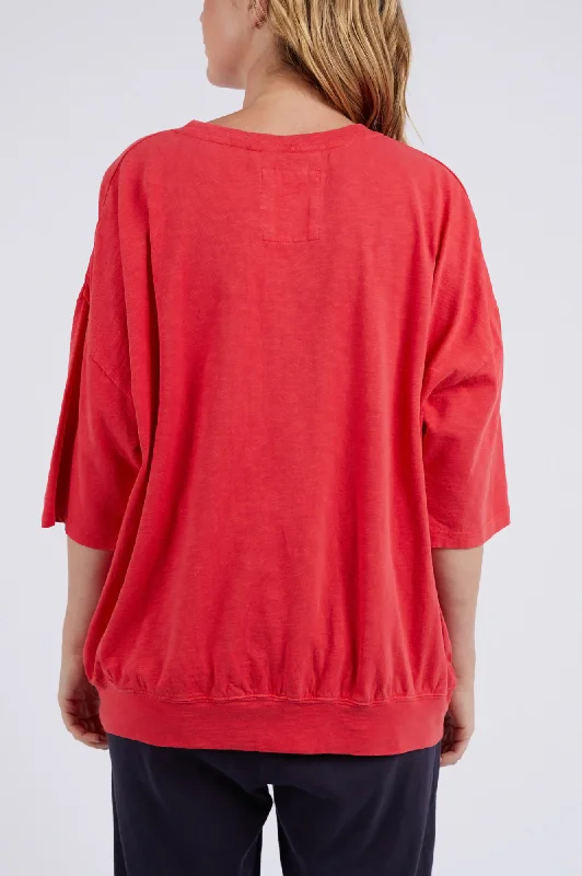 Mazie Sweatshirt - Bittersweet Red