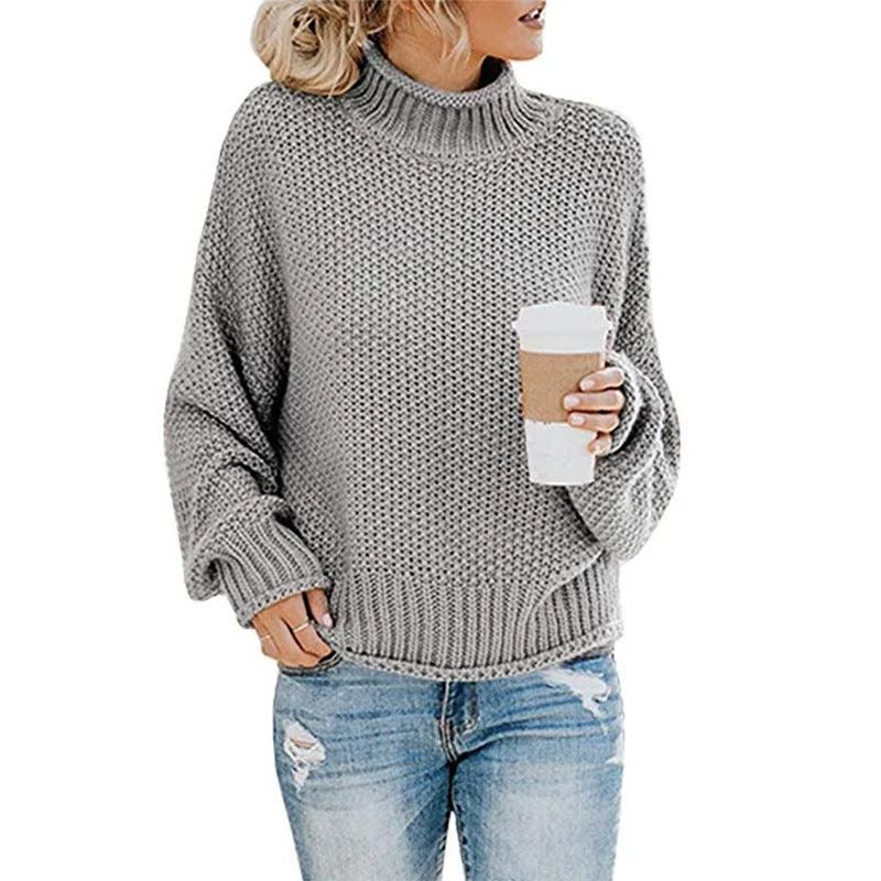 MJ Charleigh Knitwear Turtleneck Pullover Sweater