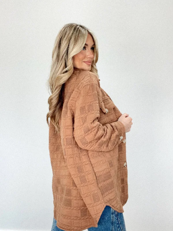 Mocha Textured Knit Jacket