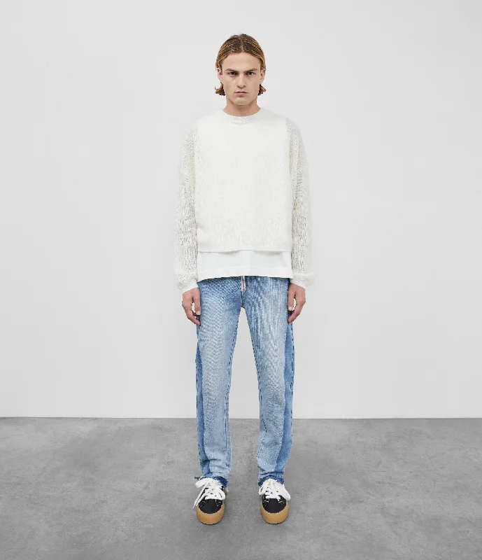 MOHAIR OPEN KNIT SWEATER