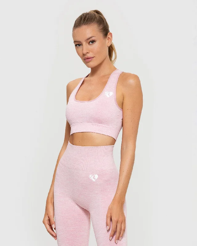 Move Seamless Sports Bra | Light Pink Marl