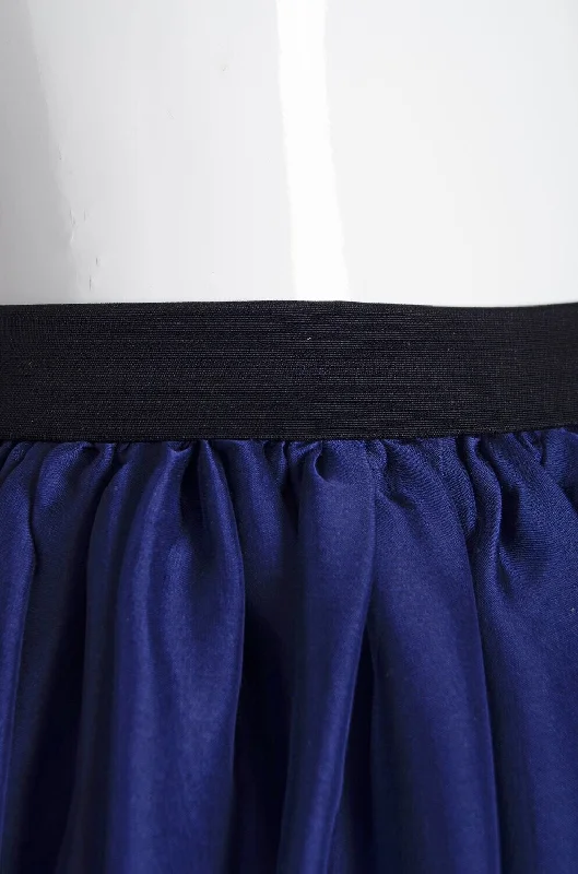 Navy Blue Wrap Skirt