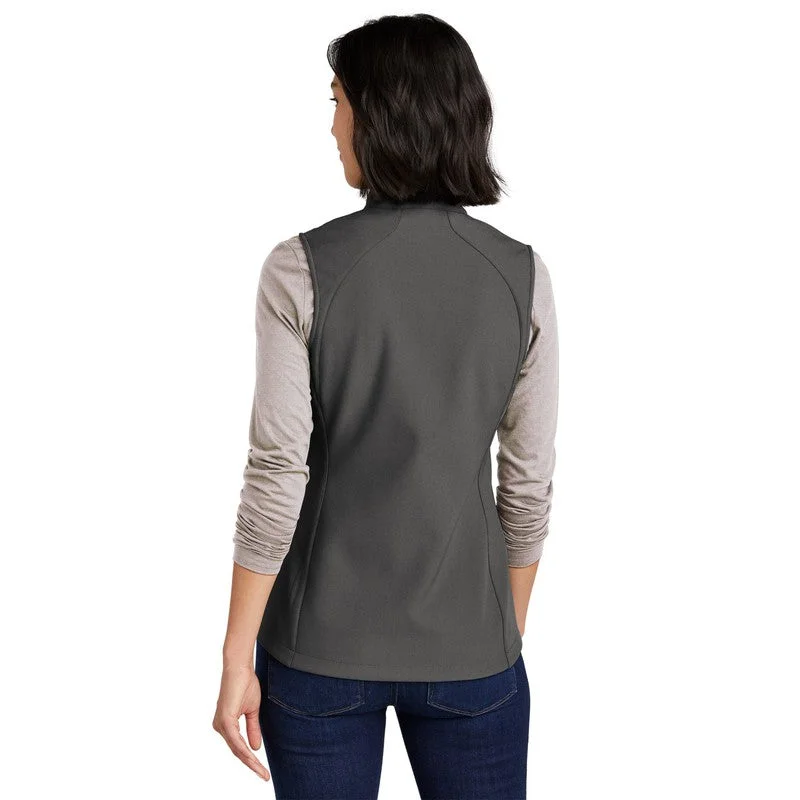 NEW STRAYER Eddie Bauer® Ladies Stretch Soft Shell Vest - Iron Gate